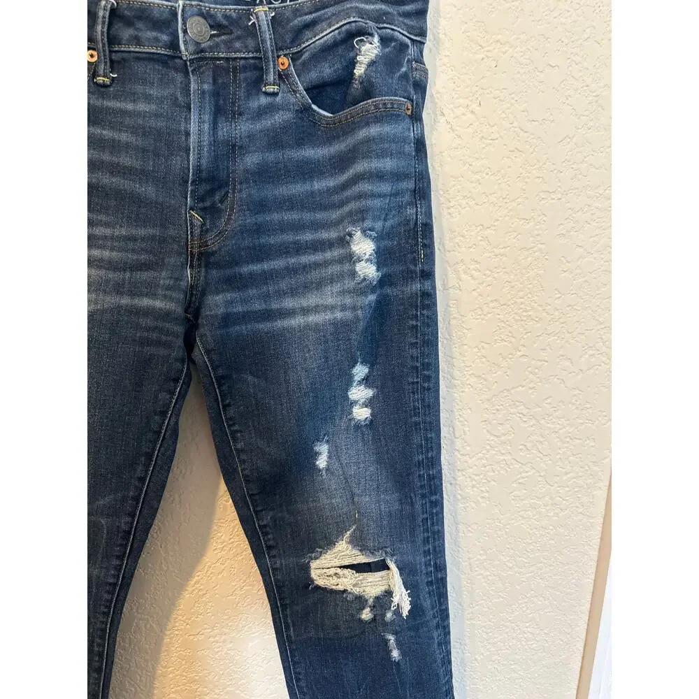 ⭐️ Men’s American Eagle Distressed Athletic Skinny Airflex Jeans Size 30X30